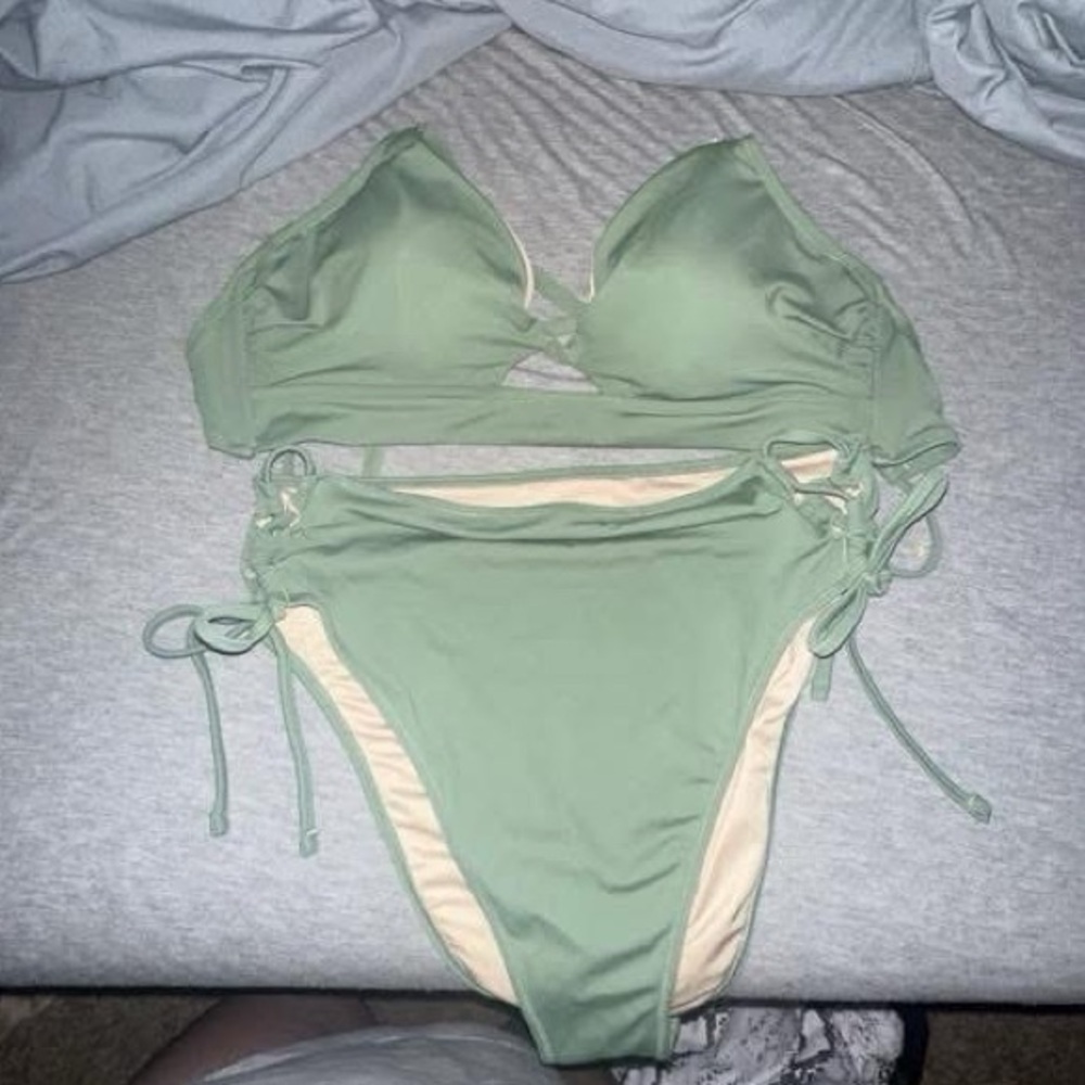 Target Green and Cream Bikini